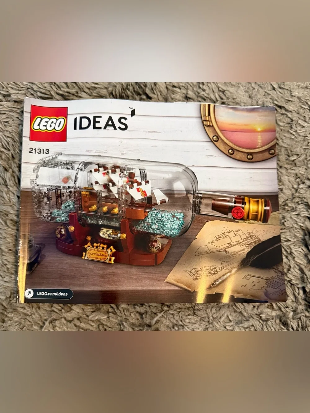 LEGO IDEAS 21313 Ship in a Bottle Great Used Condition